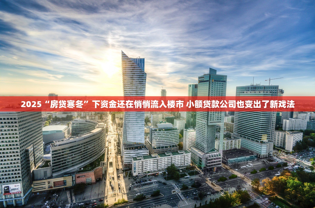 2025“房贷寒冬”下资金还在悄悄流入楼市 小额贷款公司也变出了新戏法 2025“房贷寒冬”下资金还在悄悄流入楼市 小额贷款公司也变出了新戏法