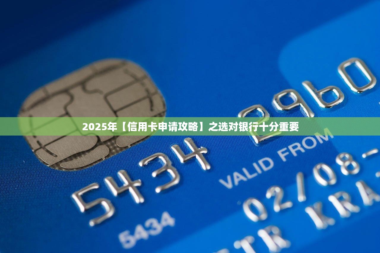 2025年【信用卡申请攻略】之选对银行十分重要