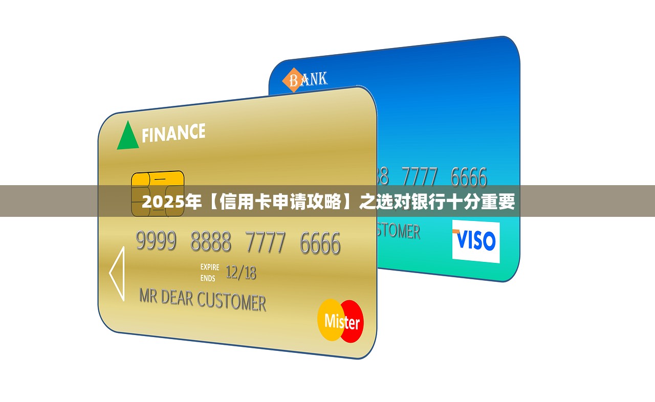 2025年【信用卡申请攻略】之选对银行十分重要