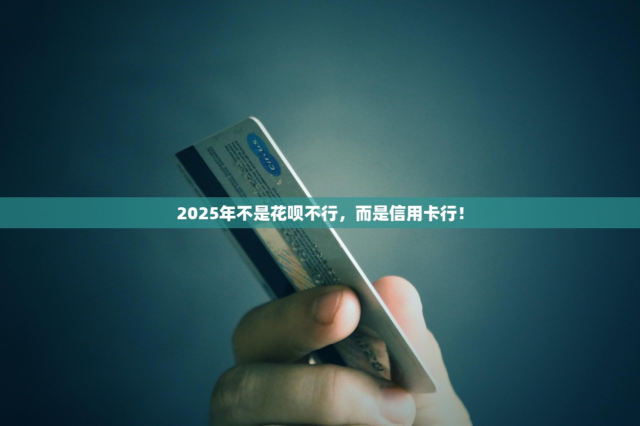 2025年不是花呗不行，而是信用卡行！