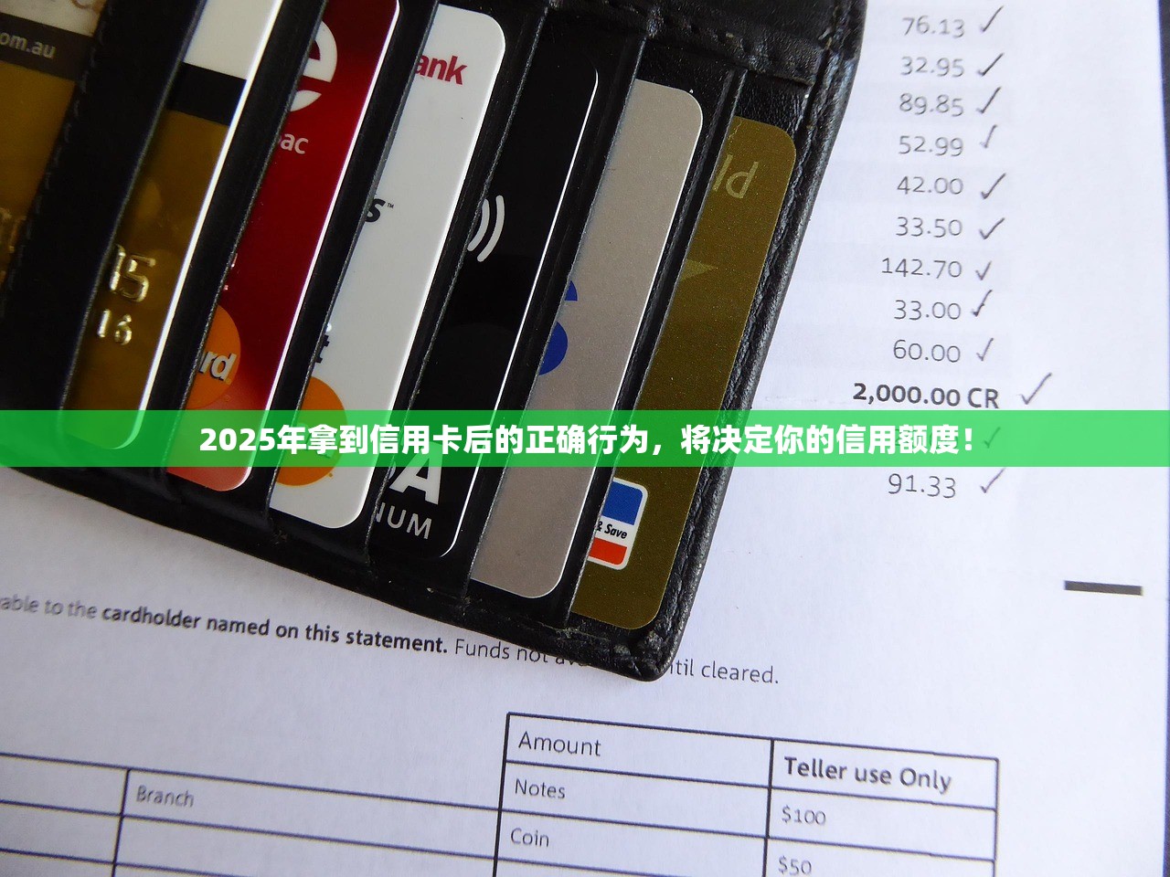 2025年拿到信用卡后的正确行为，将决定你的信用额度！