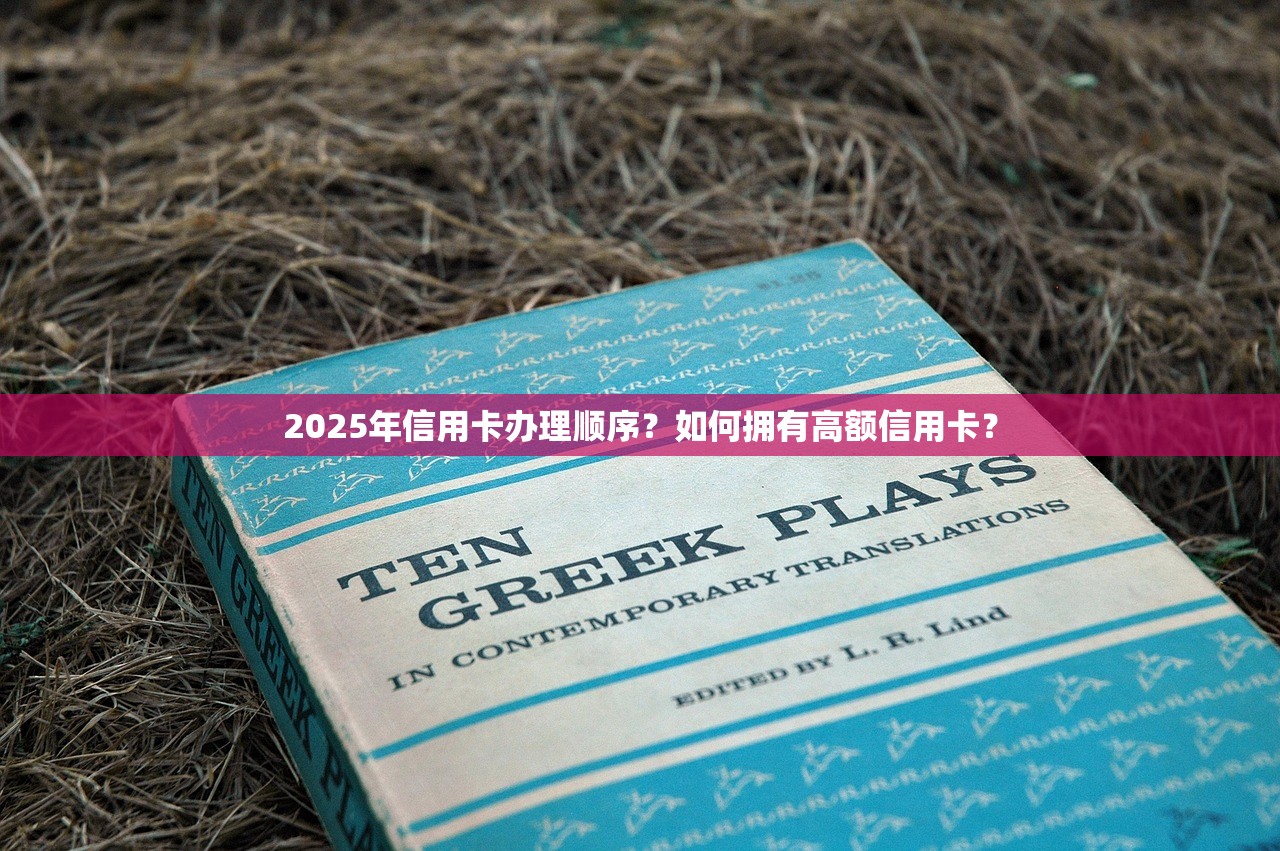 2025年信用卡办理顺序?如何拥有高额信用卡? 2025年信用卡办理顺序?如何拥有高额信用卡?