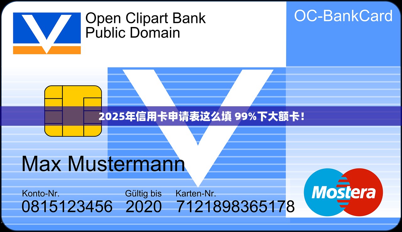 2025年信用卡申请表这么填 99%下大额卡！