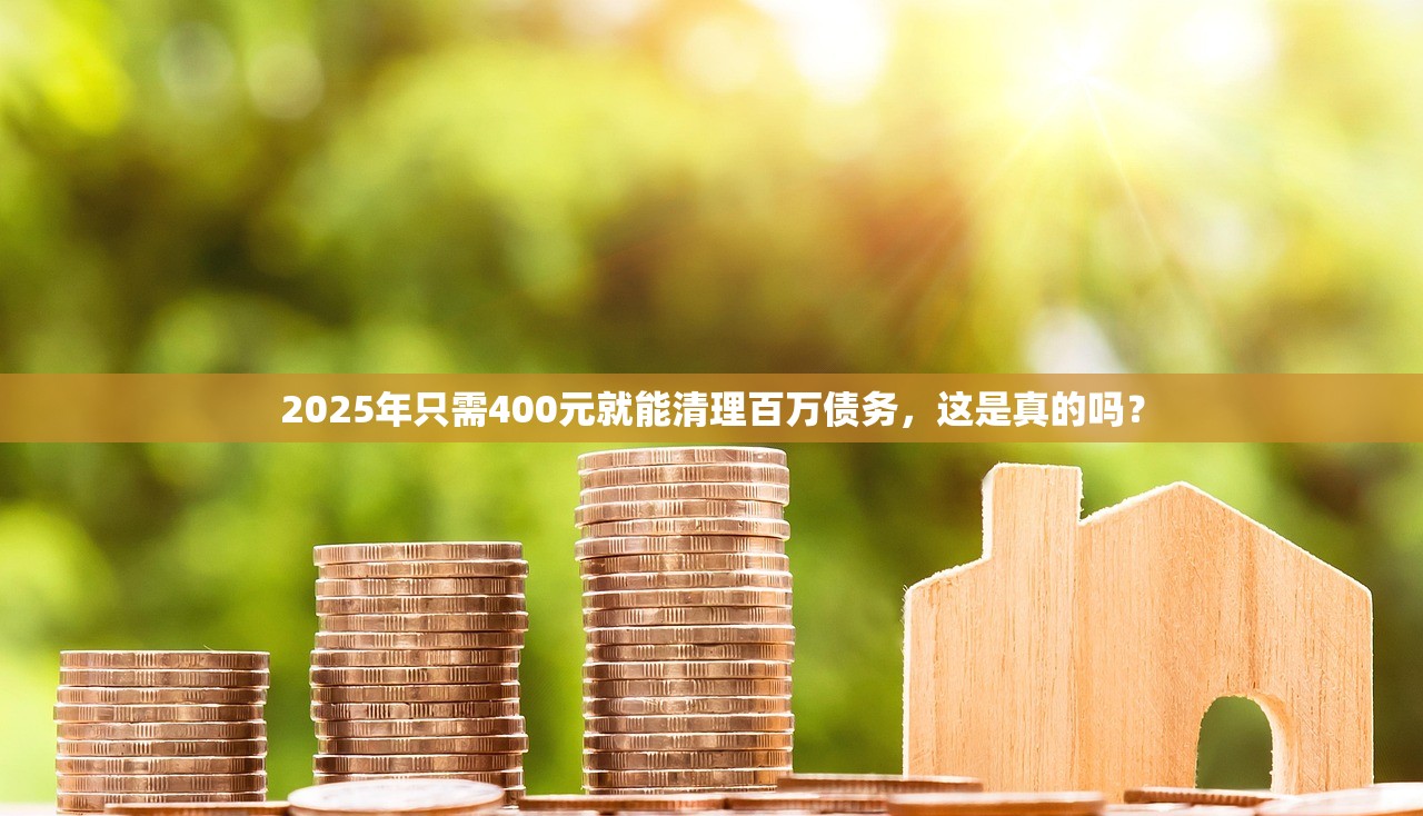 2025年只需400元就能清理百万债务，这是真的吗？
