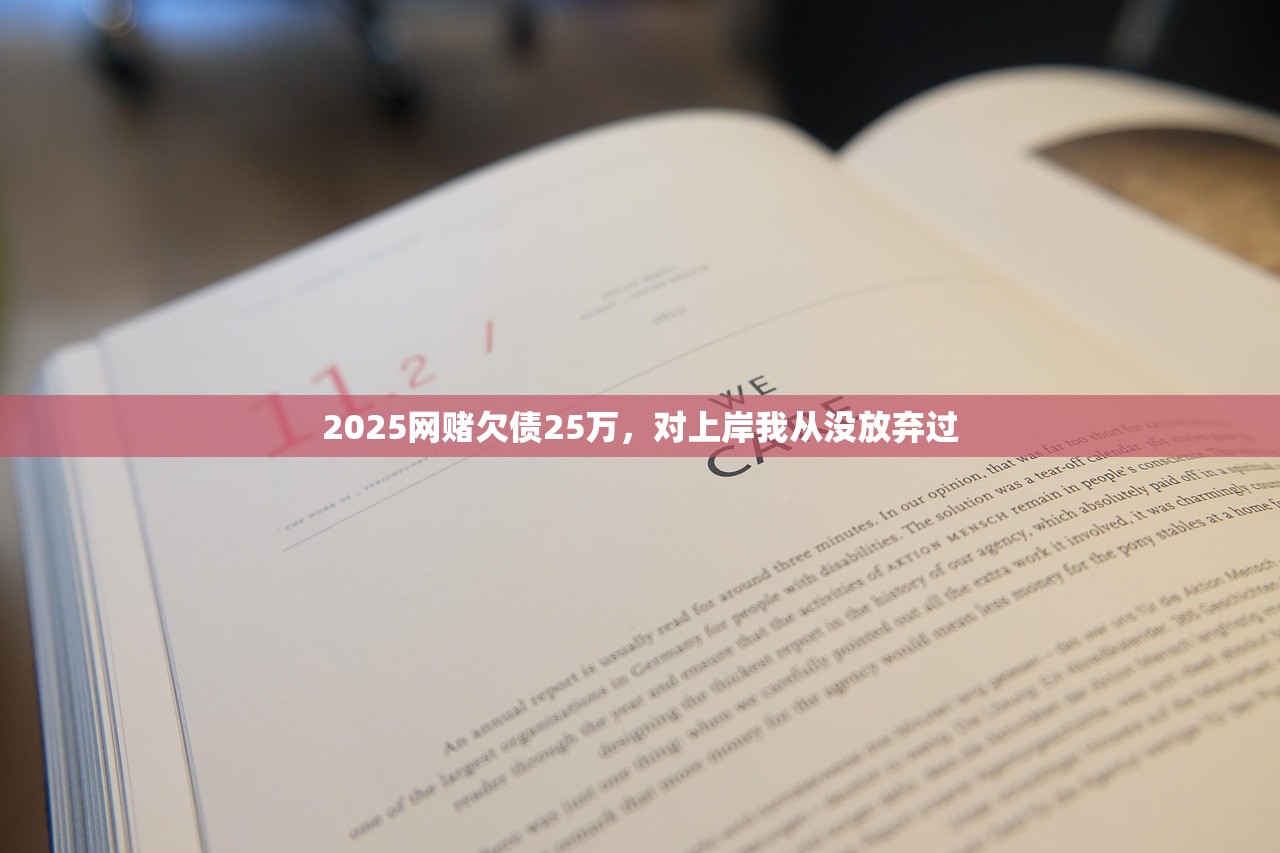2025网赌欠债25万，对上岸我从没放弃过