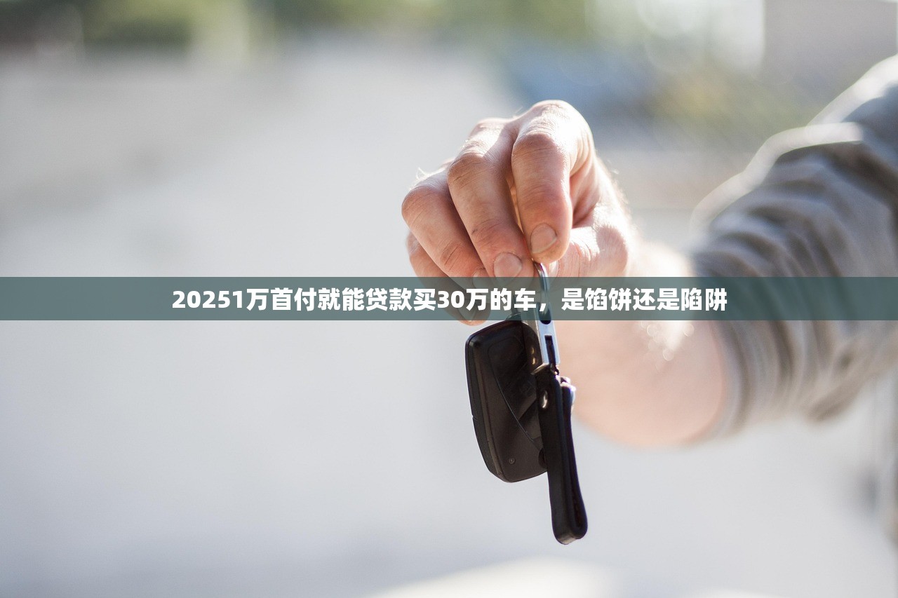 20251万首付就能贷款买30万的车，是馅饼还是陷阱